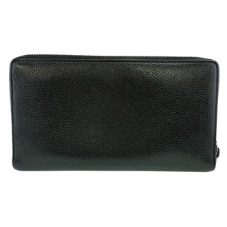 Balenciaga Black Leather Long Wallet (Bi-Fold) (Pre-Owned)