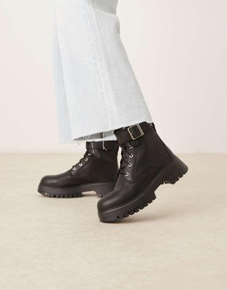 Timberland Cora Valley - Stivali stringati neri-Nero