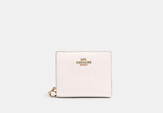 Coach Snap Wallet in White | Leather