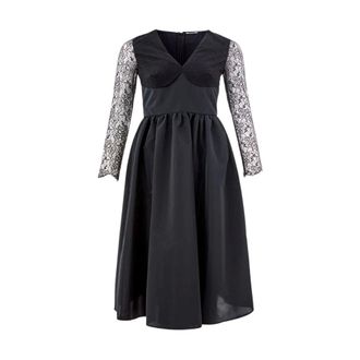 Lardini Vestido de fiesta con cuerpo de tul - Dresses - Mujer - Negro - S