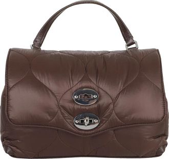 Zanellato Postina Lunaria - Dames - Handtassen - Bruin - ONE Size - Leer - Tassen