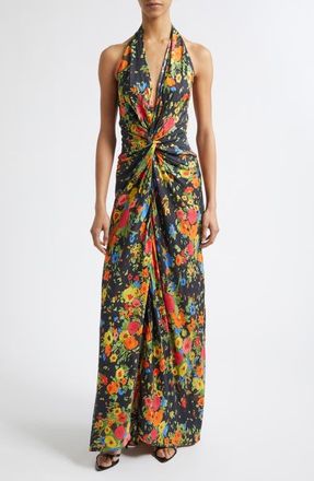 A.L.C. Mabel Gown in Black/persimmon at Nordstrom, Size 10