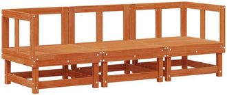 vidaXL Sectional Sofa Units Wax Brown 183 x 61 x 62 cm Solid Pine Wood vidaXL