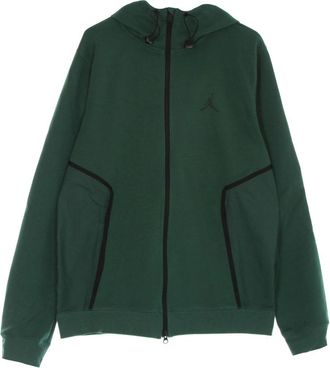 Nike Jordan Light Zip Hoodie Air Statement Fleece - Heren - Sportshirts - Groen - L - Katoen - Fitness