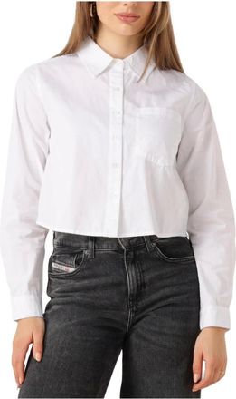 MY ESSENTIAL WARDROBE Overhemden, Dames, Wit, L, Witte Sunnamw Short Shirt Blouse