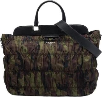 Prada Pre-owned Vintage Satchel - Dames - Vintage Handtas - Veelkleurig - ONE Size - Leer - Vintage