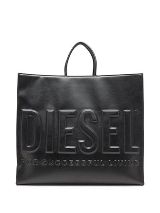 Diesel Dsl 3D Shopper Ew X embossed tote bag - Black