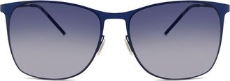 Italia Independent II 0213 022.000 Mens Sunglasses Blue Size 57