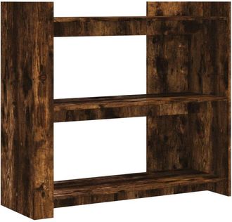 vidaXL Console Table Smoked Oak 100x35x90 cm Engineered Wood Vidaxl