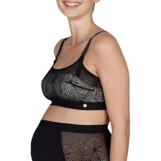 Cache Coeur Dahlia underwired maternity and nursing bra in Black at Nordstrom, Size Xx-Large