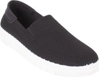 Elie Tahari Appollonia Slip-On Platform Sneaker in Black at Nordstrom, Size 6.5