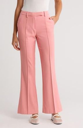 Reiss Millie Flare Trousers in Pink at Nordstrom Rack, Size 10 Us / 14 Uk