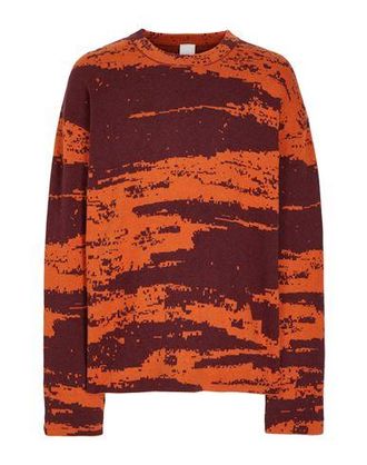 8 by YOOX ORGANIC COTTON-CASHMERE JACQUARD BOXY KNIT JUMPER