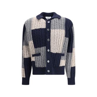 Thom Browne Multicolor Wool Mens Cardigan