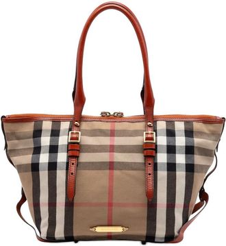 Burberry Pre-owned Burberry Small House Check Canvas Bridle Salisbury Tote Ladies CEOQOUW0HWOJ28PT
