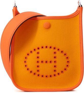 Herm&egrave;s Pre-owned Hermes Toile Officier and Swift Neo Evelyne 16 Ladies 5LP8PLK1IUY357SF