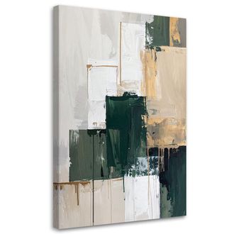 Feeby Impresi&oacute;n De Imagen, Abstracci&oacute;n Verde Y Gris, 80x120