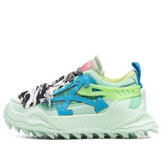 Off-white (WMNS) Off-White Odsy-1000 Low-Top Sneakers Green Blue OWIA180F21FAB0025045