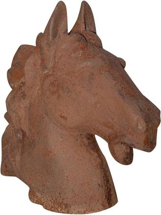 Biscottini International Biscottini - Cabeza De Caballo De Hierro Fundido Con Acabado De &Oacute;xido Natural