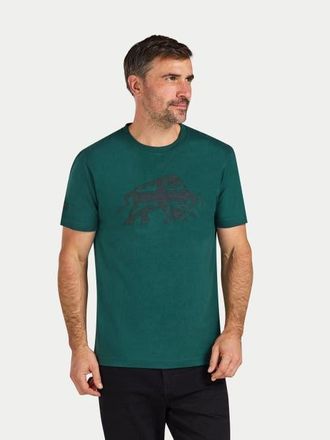 Raging Bull Embroidered Union Jack Bull T-Shirt in Forest at Nordstrom, Size Xxx-Large