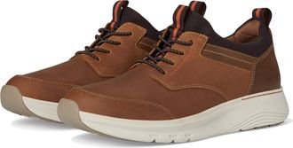Clarks Mens Motion Trek Ez Sneaker, Dark Tan Leather, 9.5 UK