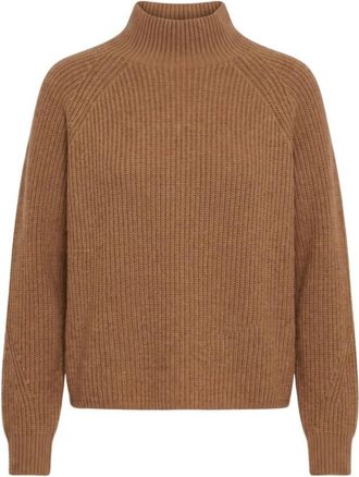 Max Mara Nettare Trui - Dames - Coltruien - Bruin - S - Wol - Truien & Vesten