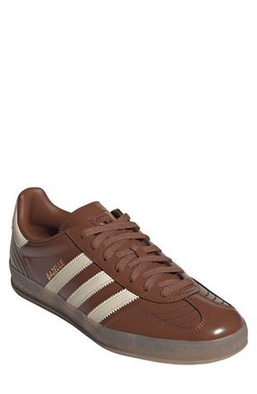 adidas Gazelle Indoor Sneaker in Brown/Wonder White/Gum5 at Nordstrom, Size 12