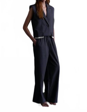 OSIS Aliyah Wide Leg Pants In Grey