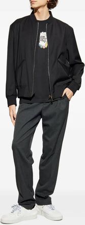 Paul Smith T-shirt met zebraprint - Zwart