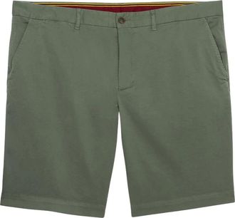 Brooks Brothers Military Cotton Chino Shorts - Heren - Korte Broeken - Groen - W36 - Katoen - Korte Broeken