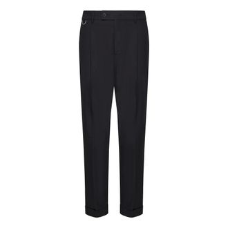 low brand Suit Trousers, male, Black, Size: W33 Black Trousers Ss25