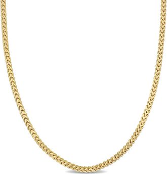 Amour 2.3mm Franco Link Necklace In 10K Yellow Gold, 18 In
