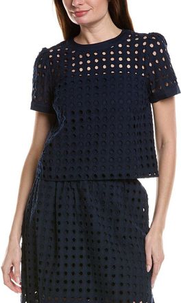 CeCe by Cynthia Steffe Cece Circle Eyelet Top