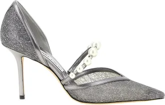 Jimmy Choo London Schoenen, Dames, Grijs, 39 EU, Leer, Aurelie 85 Pumps