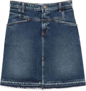 Closed Womens Stover-X Skirt In Dark Blue