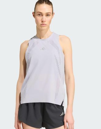 adidas Adi365 aspyre - Top senza maniche da corsa grigio glory