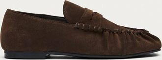 Alohas Womens Aven Suede Leather Loafers In Brown