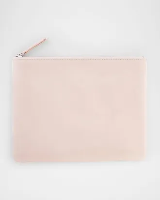 Royce Leather Monogrammed Leather Zuppered Travel Organizer Pouch