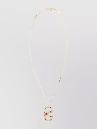 Valentino Garavani rhinestone pendant necklace