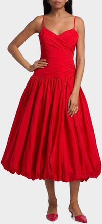 Cinq &agrave; Sept Fia Midi Dress In Red