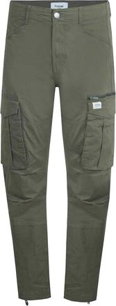 Firetrap Heren Cargo Broek Katoenmix (Kaki Groen)