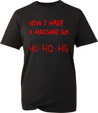 Generic Now I Have a Machine Gun Ho Ho Ho - The Ultimate Die-Hard Christmas Statement Tee (Black, XL)