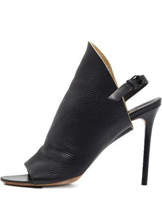 Balenciaga 110mm slingback leather sandals - Black