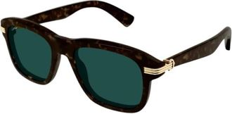 Cartier Vierkante Zonnebril - Heren - Accessoires - Bruin - Maat: 55 MM