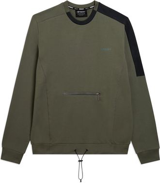 Freddy Felpa girocollo con inserti a contrasto