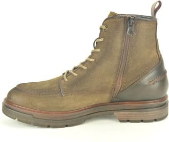 Berkelmans Taupe Su&egrave;de Hoge Laarzen met Naad - Heren - Veterlaarzen - Beige - 45 EU - Su&egrave;de - Schoenen