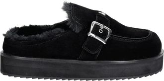 Patrizia Pepe Gevoerde Mules - Dames - Schoenen - Zwart - Maat: 36 EU Wol