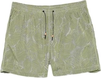 Roberto Ricci Design New Hyper Hibiscus Tramontana Short - Heren - Strandmode - Groen - L - Nylon - Badmode