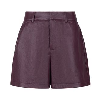 Nukus Nukus - Dagmar Short PU - Dames - Korte broeken - Paars - Maat: L