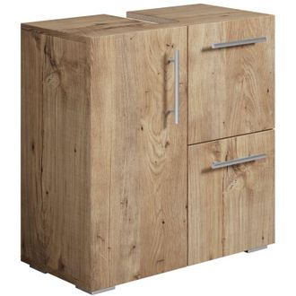 Badplaats Badplaats - Mobili da bagno Mars 60 x 30 x 60cm Rovere Castagno - armadio mobiletto lavabo